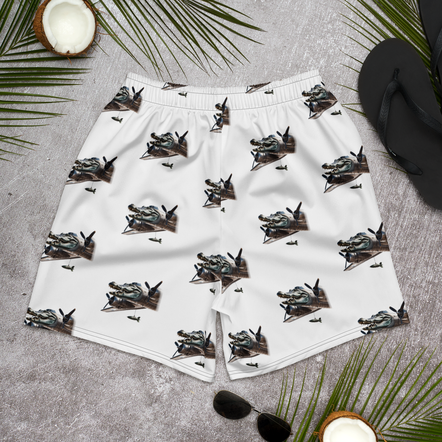 All-Over Print Unisex Athletic Long Shorts