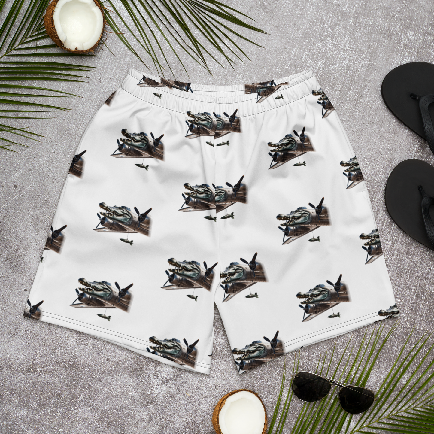 All-Over Print Unisex Athletic Long Shorts